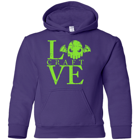 Sweatshirts Purple / YS Love craft Youth Hoodie