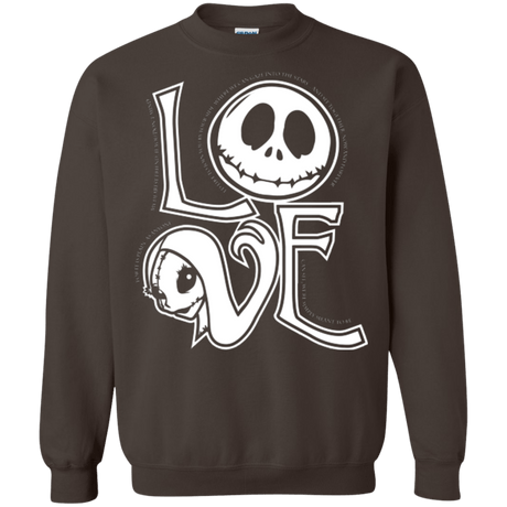 Sweatshirts Dark Chocolate / Small Love Crewneck Sweatshirt