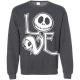 Sweatshirts Dark Heather / Small Love Crewneck Sweatshirt