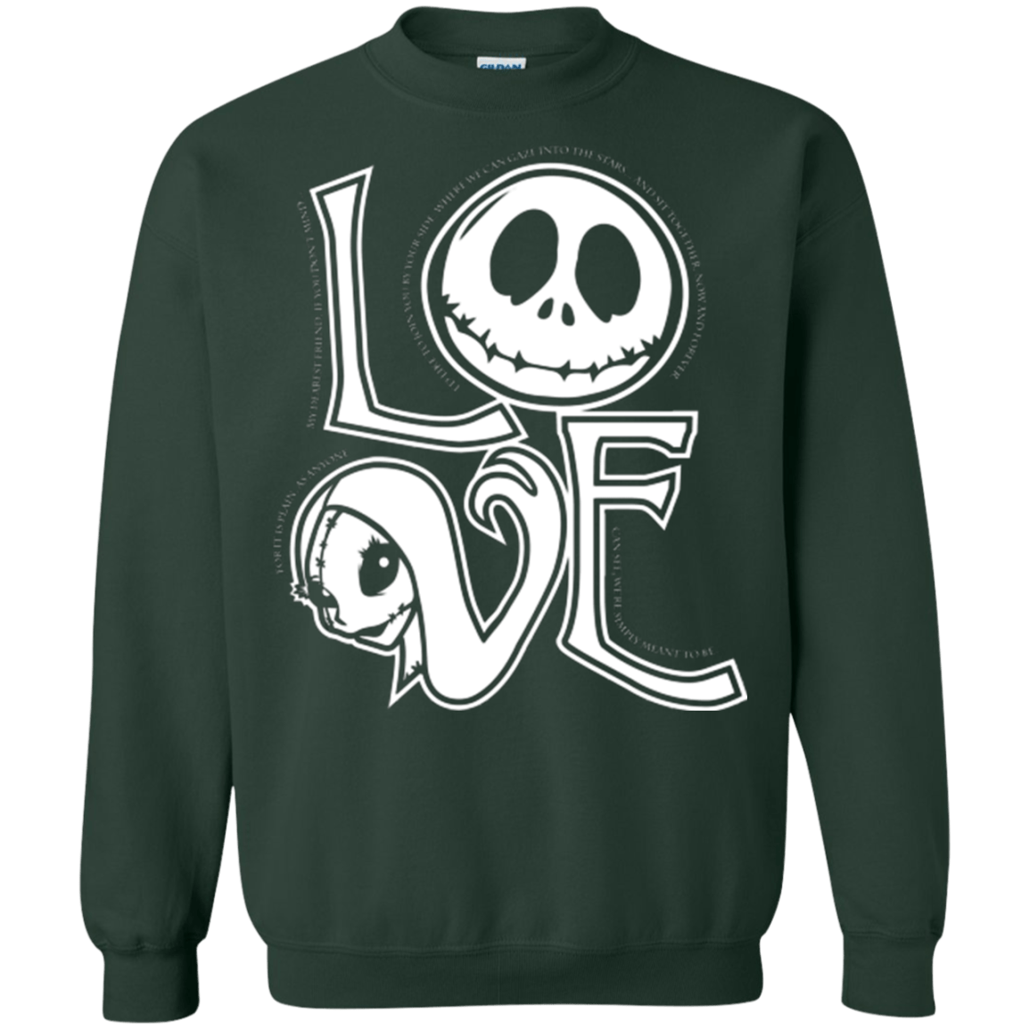 Sweatshirts Forest Green / Small Love Crewneck Sweatshirt