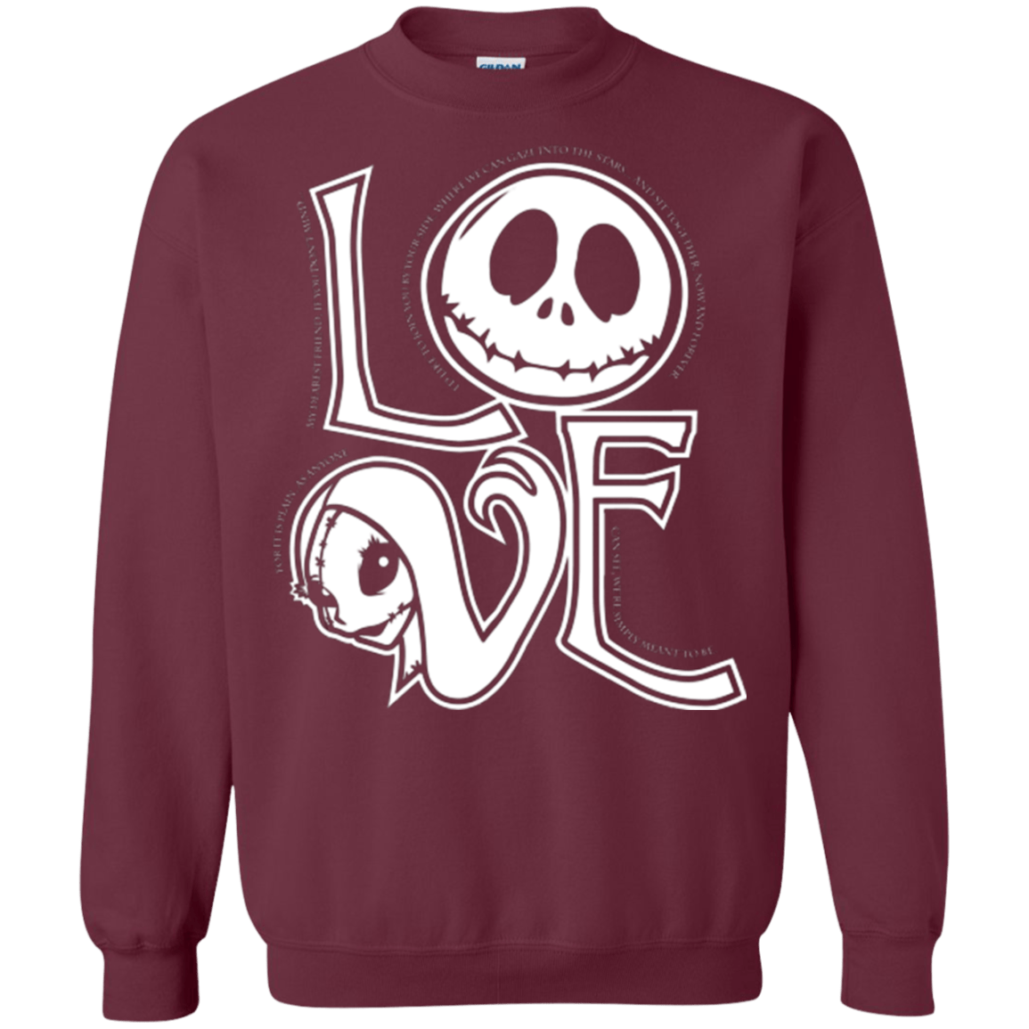 Sweatshirts Maroon / Small Love Crewneck Sweatshirt