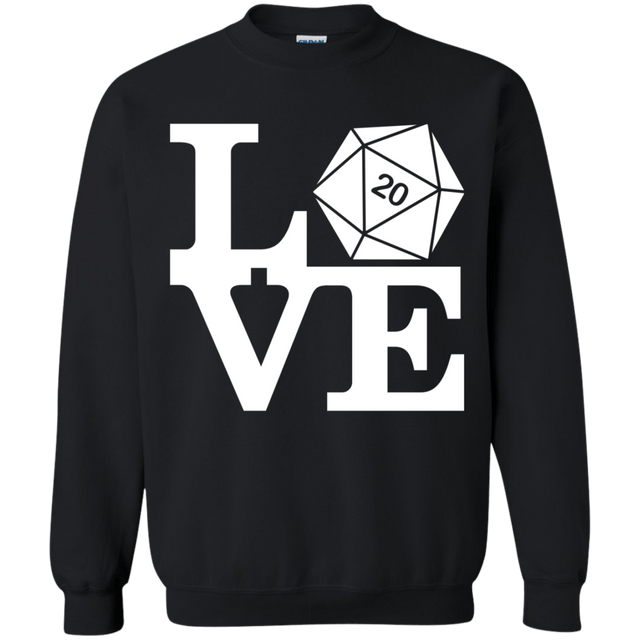 Sweatshirts Black / Small Love D20 Crewneck Sweatshirt