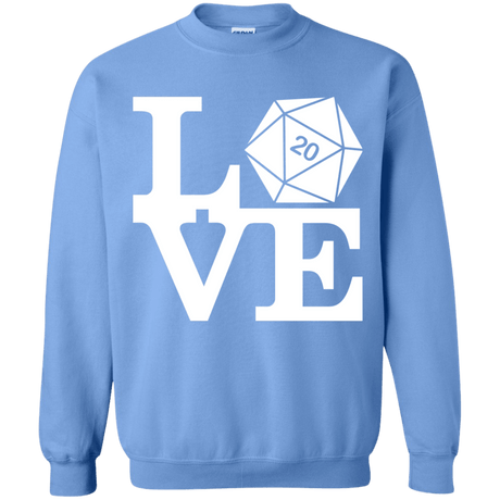 Sweatshirts Carolina Blue / Small Love D20 Crewneck Sweatshirt