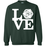 Sweatshirts Forest Green / Small Love D20 Crewneck Sweatshirt