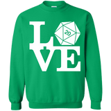 Sweatshirts Irish Green / Small Love D20 Crewneck Sweatshirt