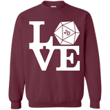 Sweatshirts Maroon / Small Love D20 Crewneck Sweatshirt