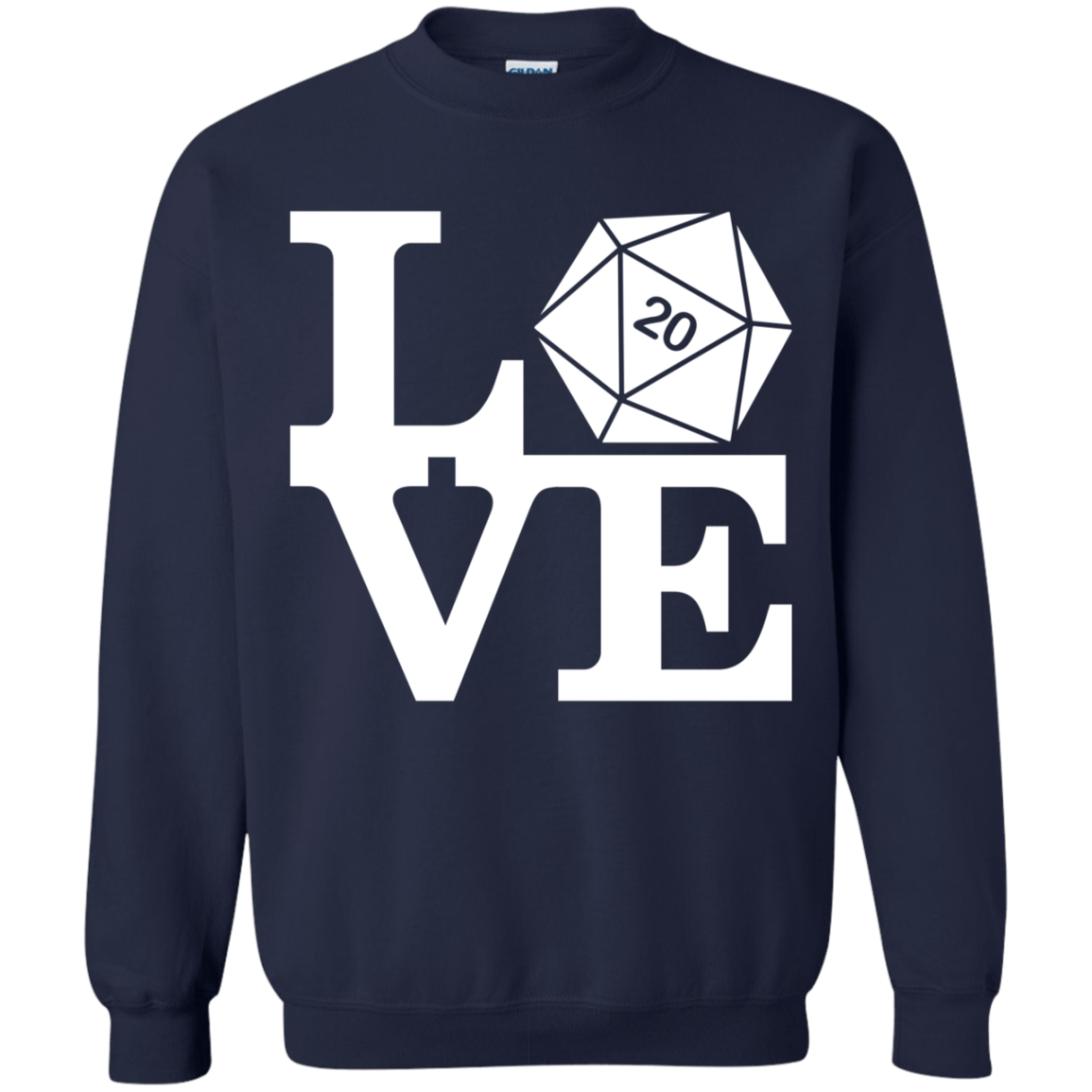 Sweatshirts Navy / Small Love D20 Crewneck Sweatshirt
