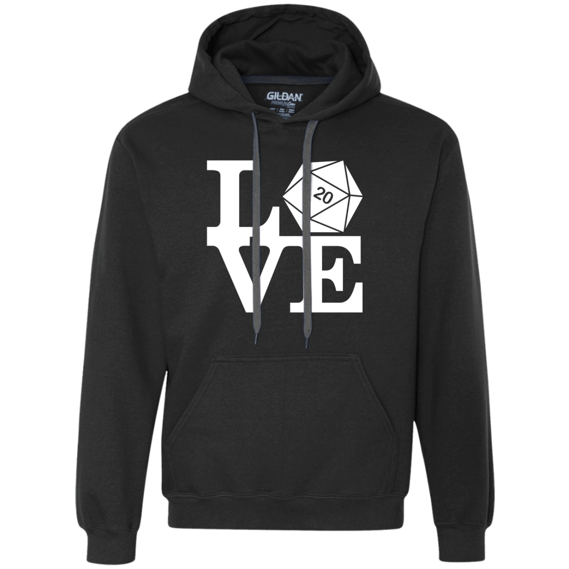 Sweatshirts Black / Small Love D20 Premium Fleece Hoodie
