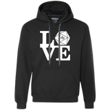Sweatshirts Black / Small Love D20 Premium Fleece Hoodie
