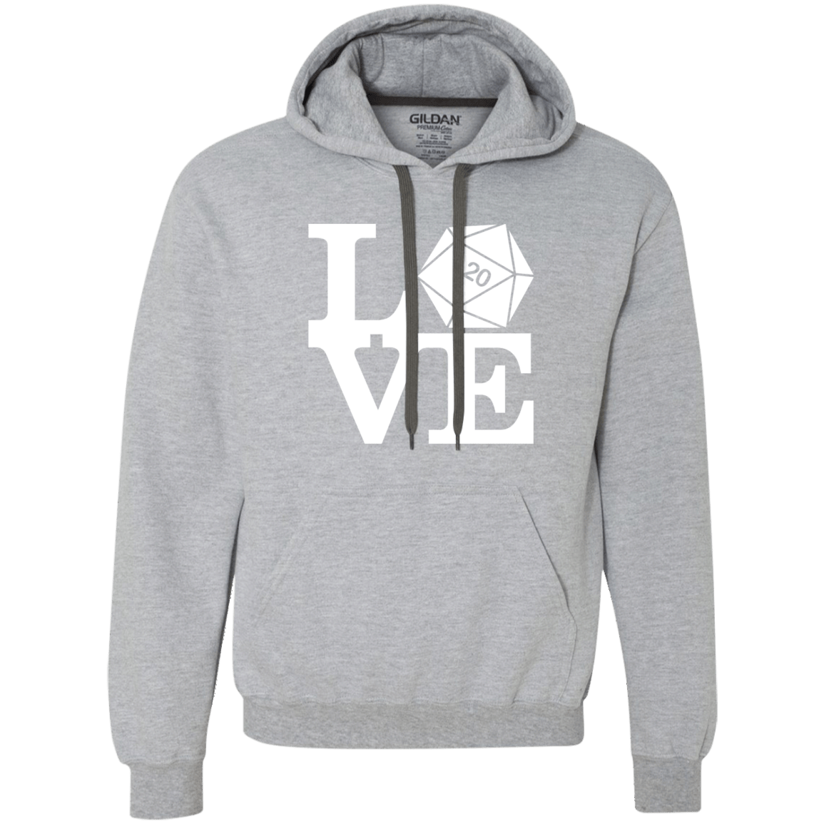 Sweatshirts Sport Grey / Small Love D20 Premium Fleece Hoodie