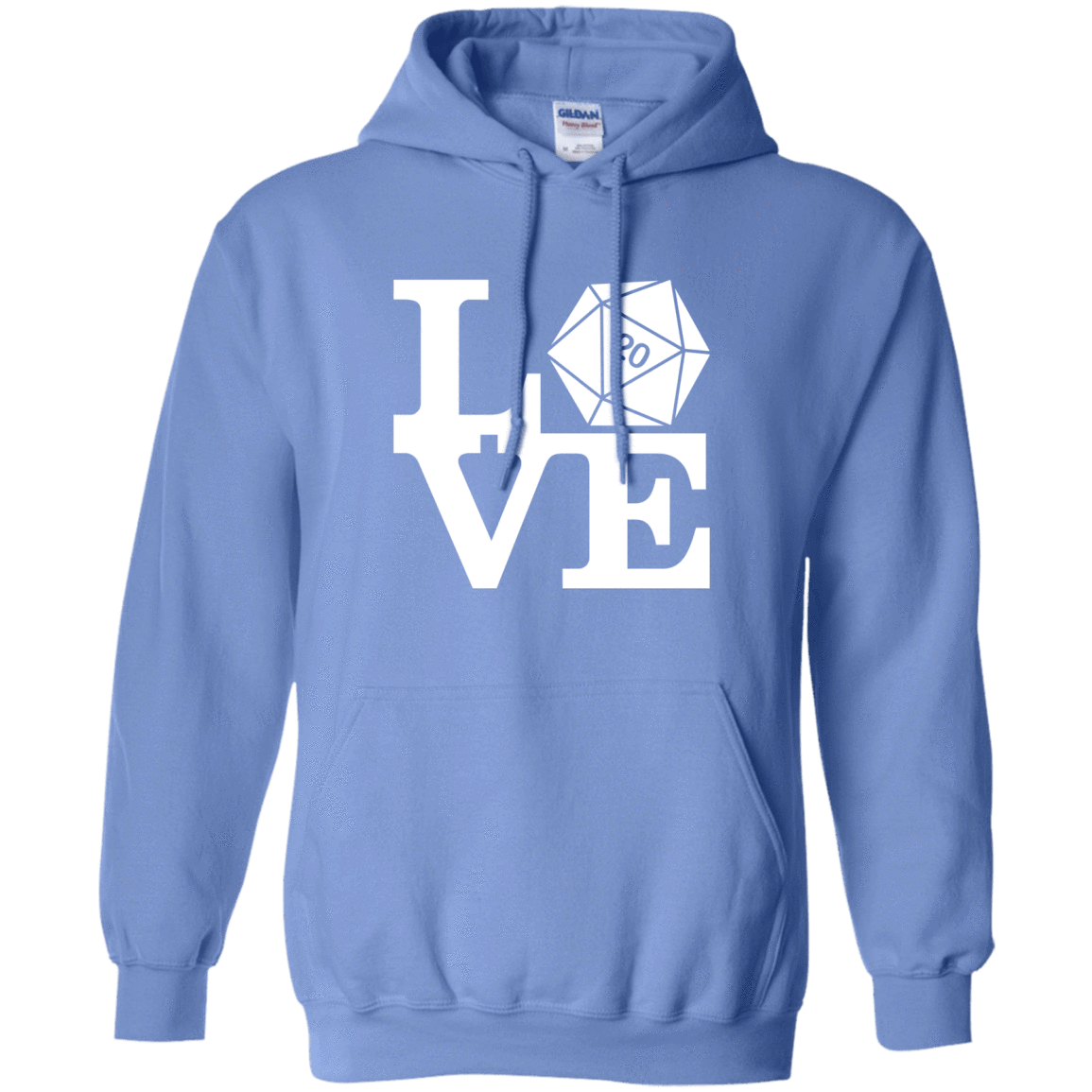 Sweatshirts Carolina Blue / Small Love D20 Pullover Hoodie