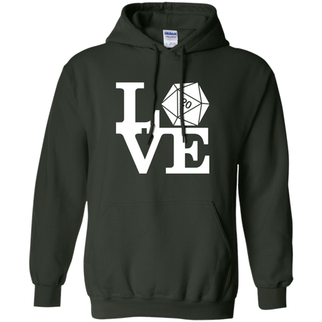 Sweatshirts Forest Green / Small Love D20 Pullover Hoodie