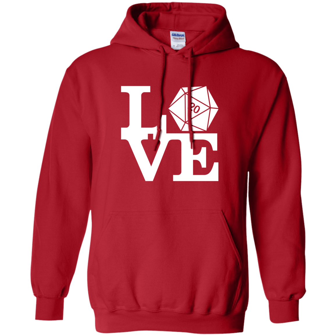 Sweatshirts Red / Small Love D20 Pullover Hoodie