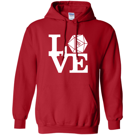Sweatshirts Red / Small Love D20 Pullover Hoodie