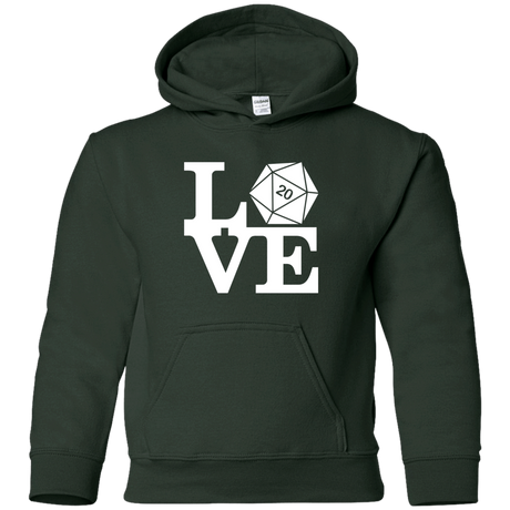 Sweatshirts Forest Green / YS Love D20 Youth Hoodie