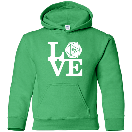 Sweatshirts Irish Green / YS Love D20 Youth Hoodie
