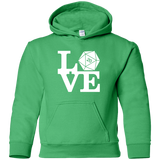 Sweatshirts Irish Green / YS Love D20 Youth Hoodie