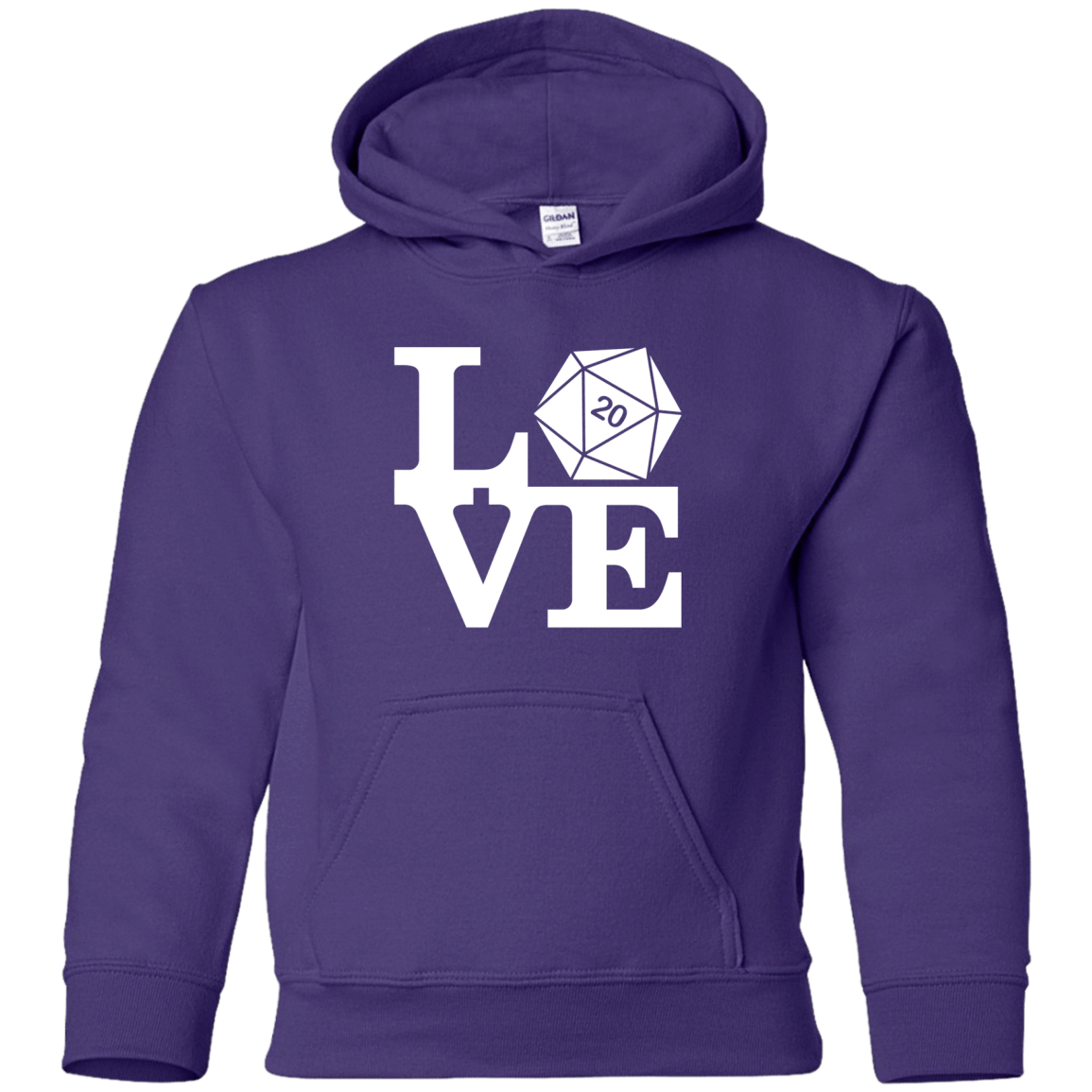 Sweatshirts Purple / YS Love D20 Youth Hoodie