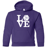Sweatshirts Purple / YS Love D20 Youth Hoodie