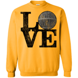 Sweatshirts Gold / Small LOVE Deathstar 1 Crewneck Sweatshirt