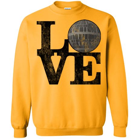 Sweatshirts Gold / Small LOVE Deathstar 1 Crewneck Sweatshirt