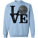 Sweatshirts Light Blue / Small LOVE Deathstar 1 Crewneck Sweatshirt