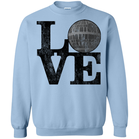 Sweatshirts Light Blue / Small LOVE Deathstar 1 Crewneck Sweatshirt