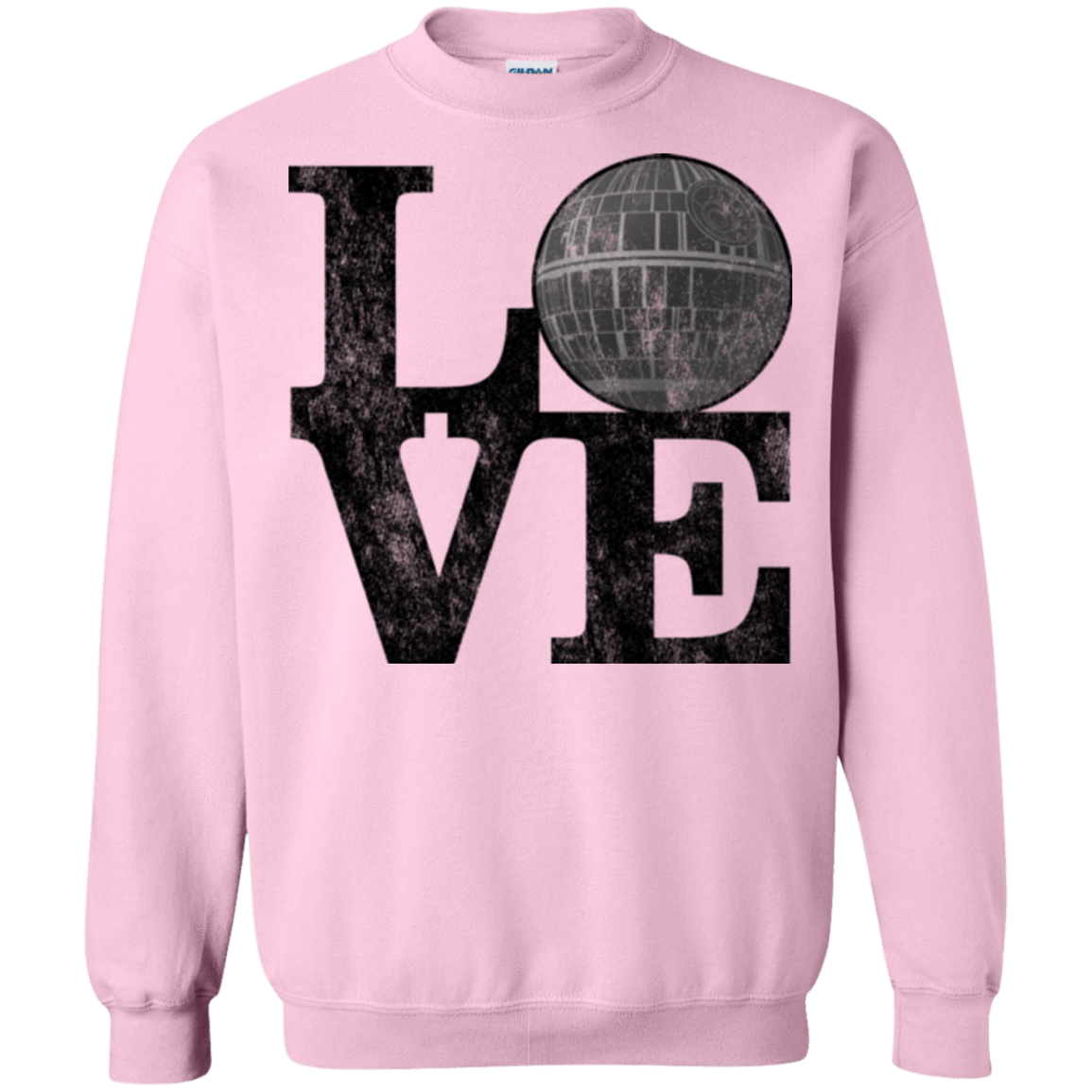 Sweatshirts Light Pink / Small LOVE Deathstar 1 Crewneck Sweatshirt