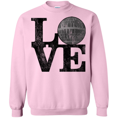 Sweatshirts Light Pink / Small LOVE Deathstar 1 Crewneck Sweatshirt