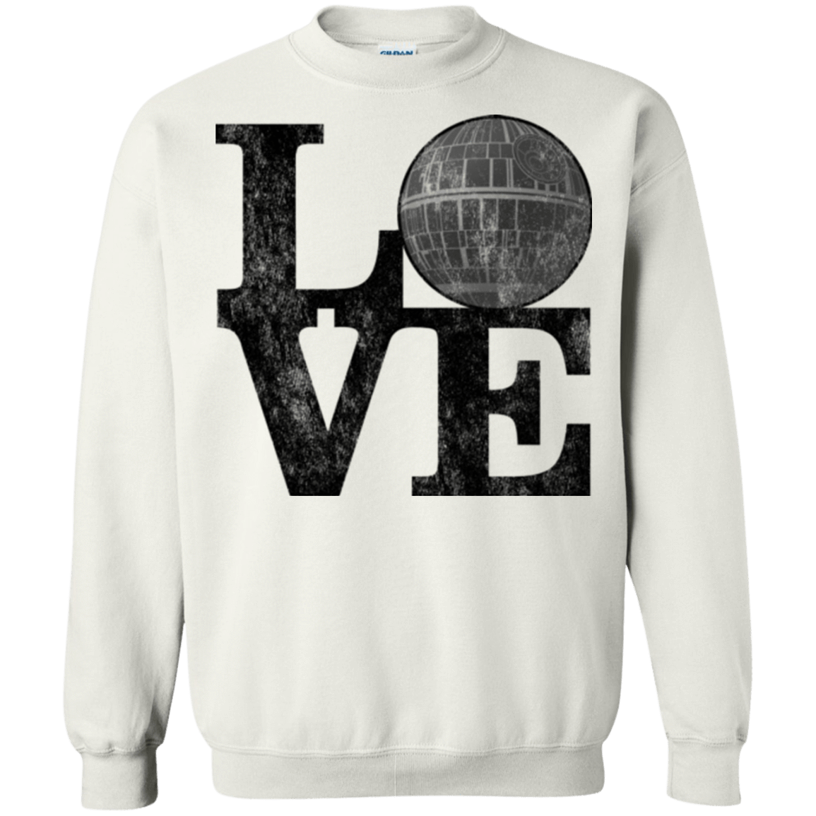 Sweatshirts White / Small LOVE Deathstar 1 Crewneck Sweatshirt