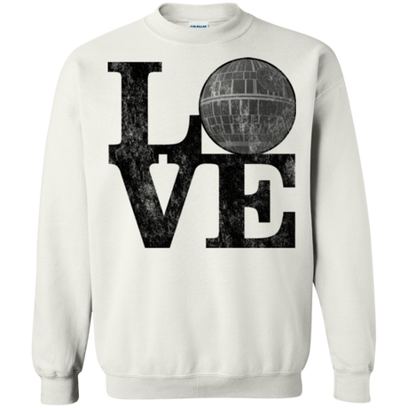 Sweatshirts White / Small LOVE Deathstar 1 Crewneck Sweatshirt