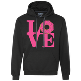 Sweatshirts Black / S Love Donut Premium Fleece Hoodie