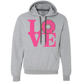Sweatshirts Sport Grey / S Love Donut Premium Fleece Hoodie