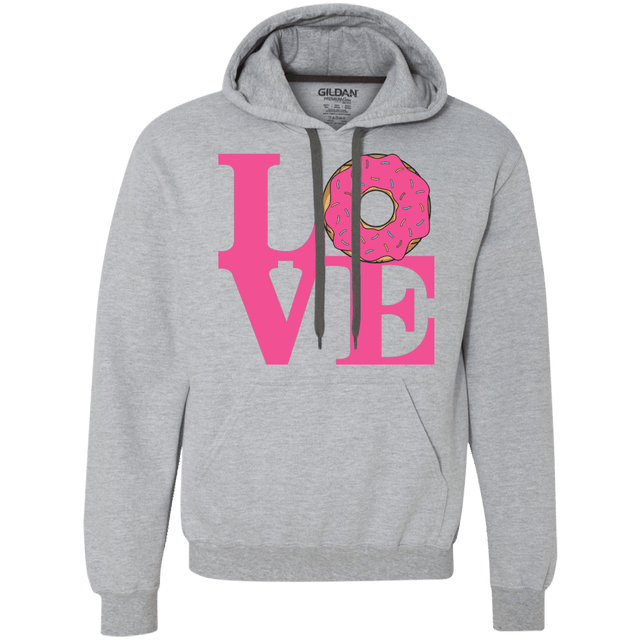 Sweatshirts Sport Grey / S Love Donut Premium Fleece Hoodie