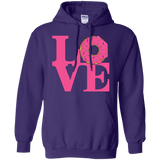 Sweatshirts Purple / S Love Donut Pullover Hoodie