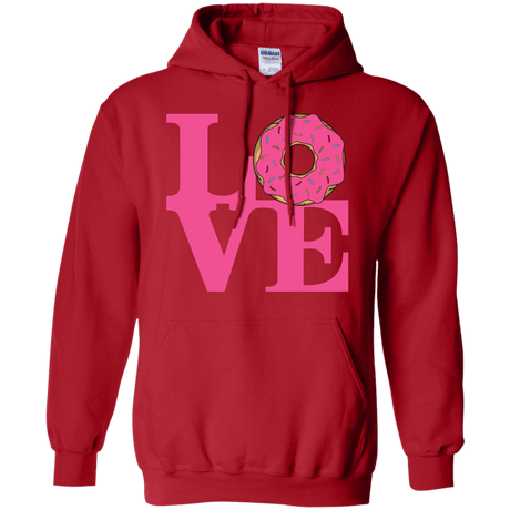 Sweatshirts Red / S Love Donut Pullover Hoodie