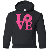 Sweatshirts Black / YS Love Donut Youth Hoodie