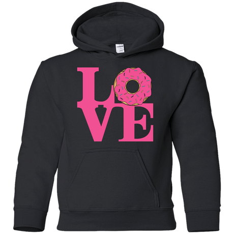 Sweatshirts Black / YS Love Donut Youth Hoodie