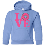 Sweatshirts Carolina Blue / YS Love Donut Youth Hoodie