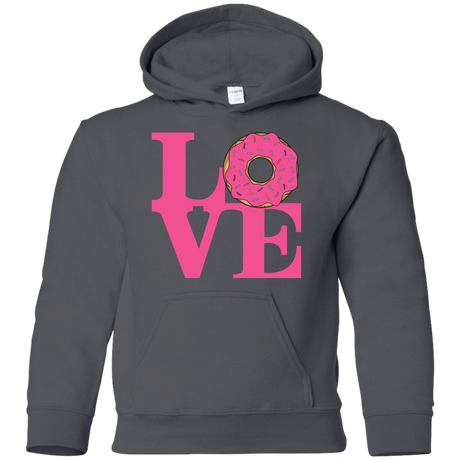 Sweatshirts Charcoal / YS Love Donut Youth Hoodie