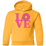 Sweatshirts Gold / YS Love Donut Youth Hoodie