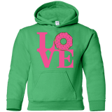 Sweatshirts Irish Green / YS Love Donut Youth Hoodie