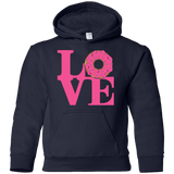 Sweatshirts Navy / YS Love Donut Youth Hoodie