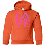 Sweatshirts Orange / YS Love Donut Youth Hoodie