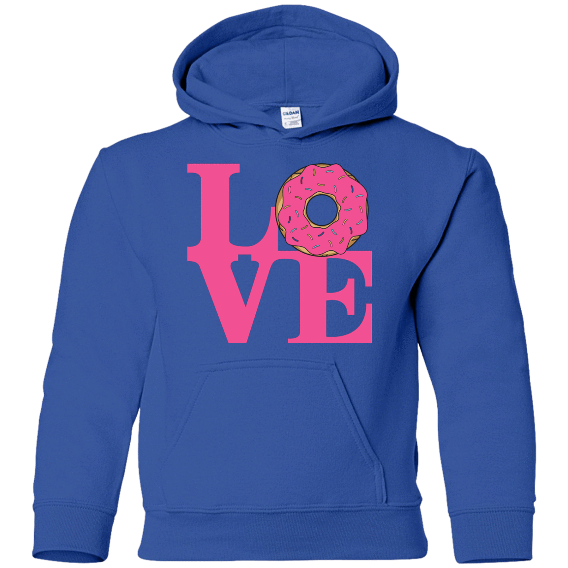 Sweatshirts Royal / YS Love Donut Youth Hoodie
