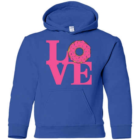 Sweatshirts Royal / YS Love Donut Youth Hoodie