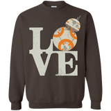 Sweatshirts Dark Chocolate / Small Love Droids Crewneck Sweatshirt