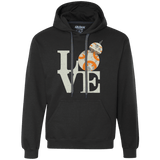 Sweatshirts Black / Small Love Droids Premium Fleece Hoodie