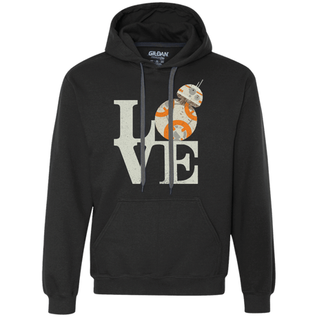 Sweatshirts Black / Small Love Droids Premium Fleece Hoodie
