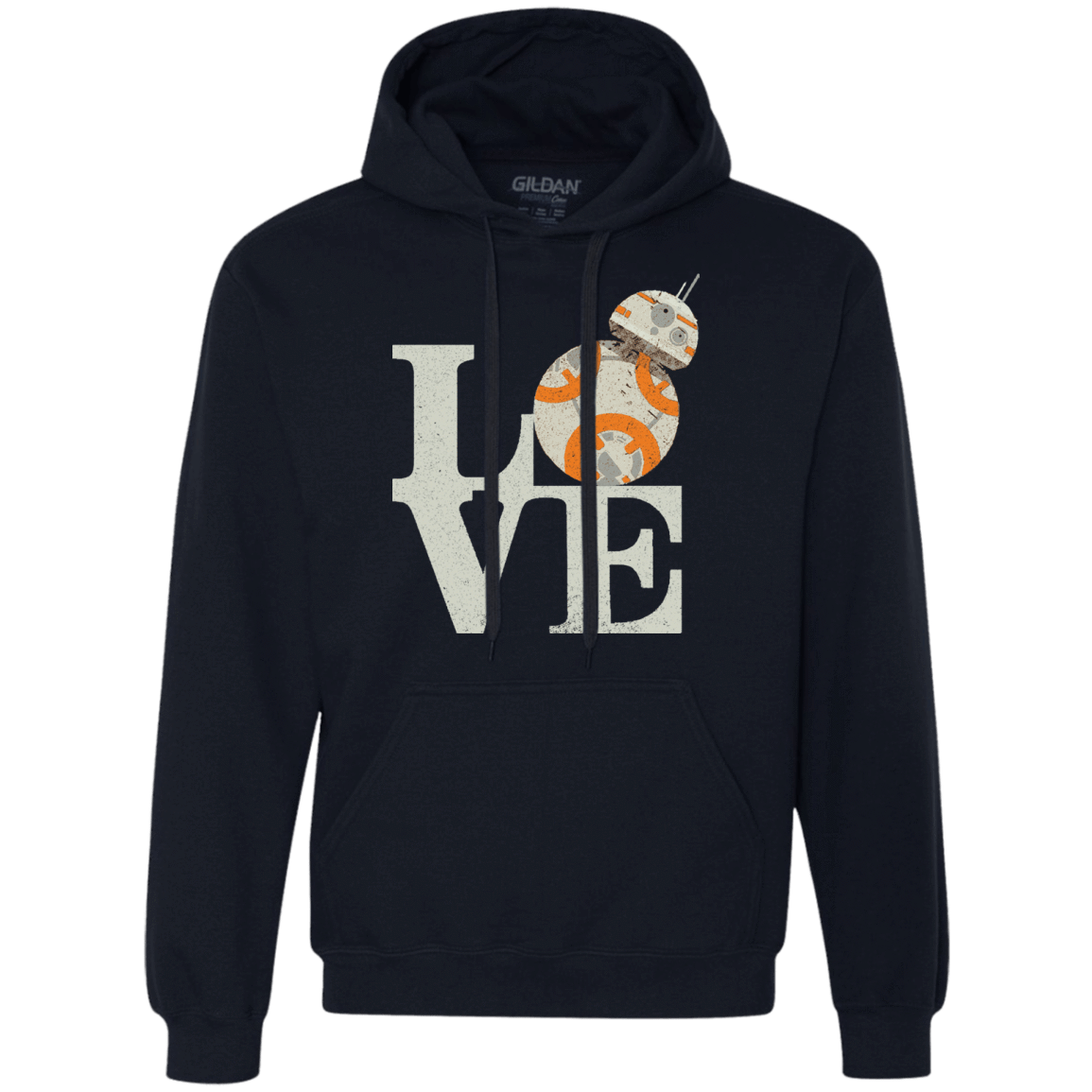 Sweatshirts Navy / Small Love Droids Premium Fleece Hoodie
